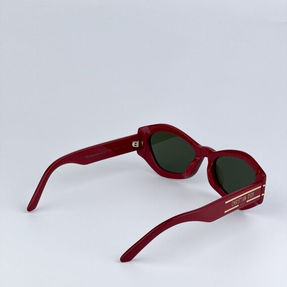 Dior DIORSIGNATURE B1U 35C0 BRAND NEW Sunglasses Shiny Red Green Women Butterfly main image 7